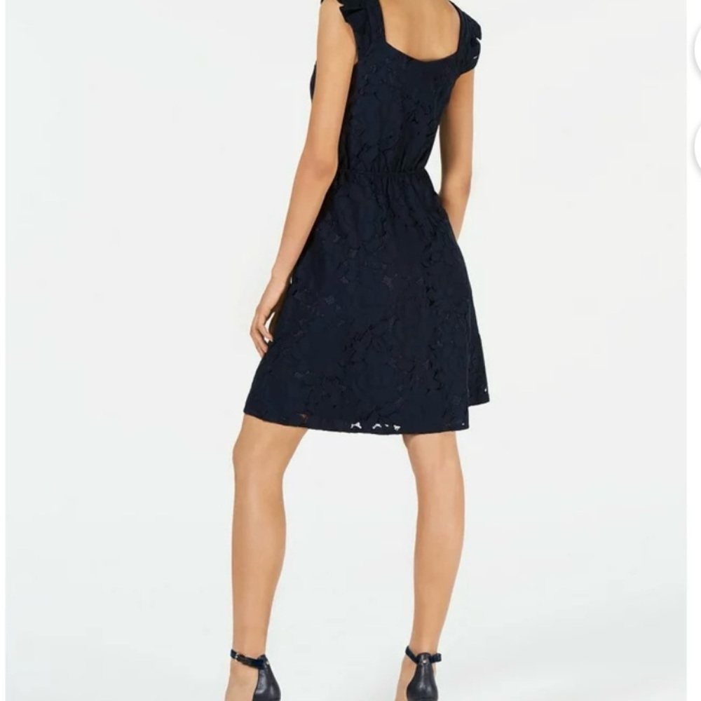 Monteau Navy Lace Dress